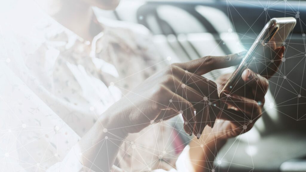 Utilisation d'un smartphone