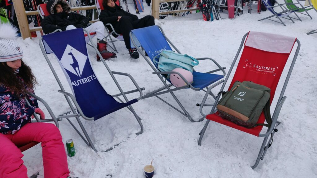 Sac a dos Snapp' sur chaise longue